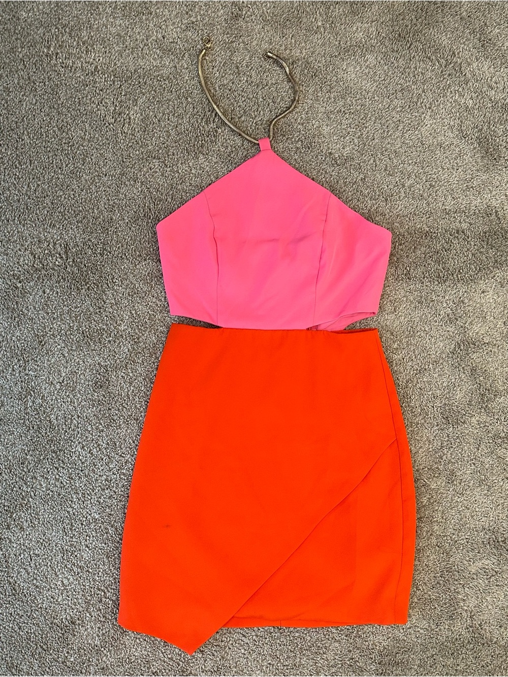 Summer Cocktail Wedding Guest Halter Mini Dress S • worn once - Picture 2 of 6